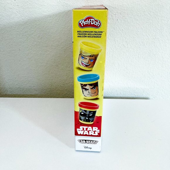 NEW IN BOX Play Doh Star Wars Can Heads Millenium Falcon Skywalker Darth Vader - Picture 4 of 8